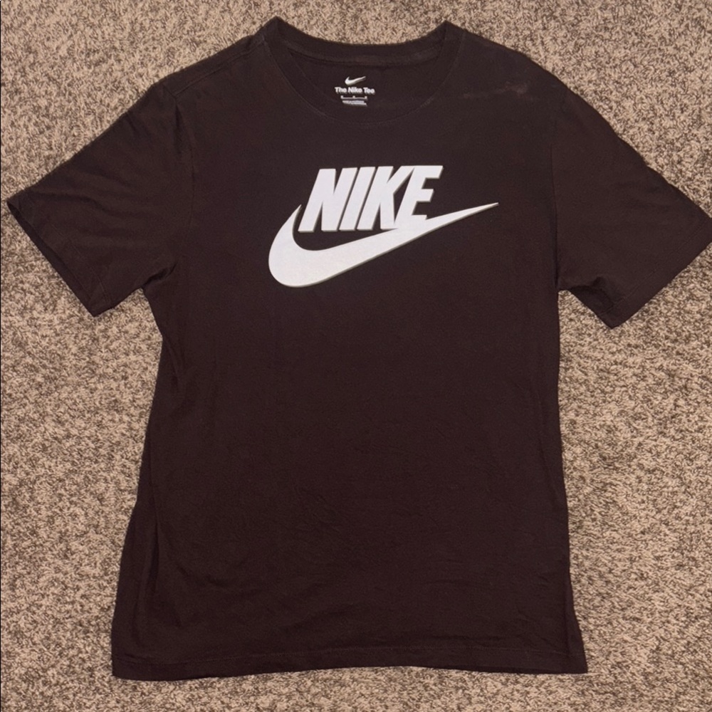 Nike Brown T-Shirt with White Logo
